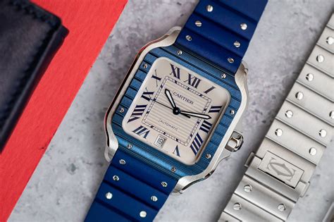 carlos santos cartier|cartier santos blue bezel.